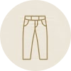 Denim jeans trousers outline icon