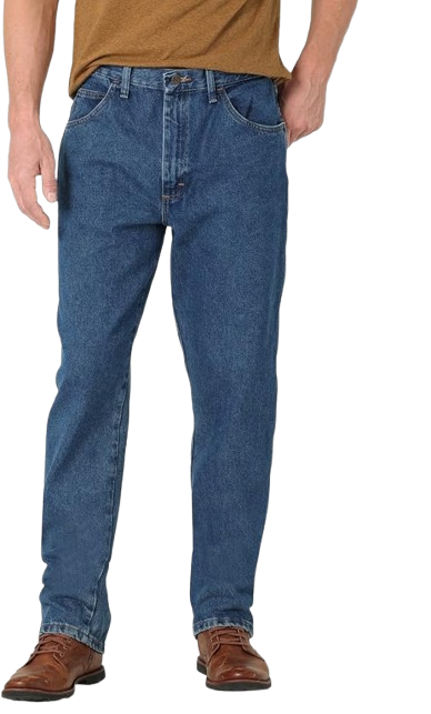 Rustler Dark Stonewash Relaxed Jeans